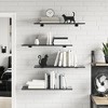 vidaXL Bookshelf Boards 4 pcs High Gloss Gray 31.5 in.x11.8 in.x0.6 in. Engineered Wood - 3 of 4