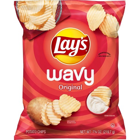 Lay's Wavy Original Potato Chips - 7.75oz - image 1 of 3