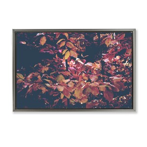 Stupell Industries Dusky Forest Leaves Black Framed Floater Canvas Wall Art - 1 of 4