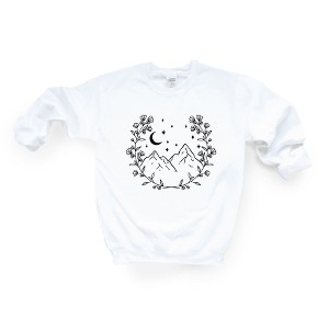 Simply Sage Market Women's Mountain Wreath Gildan Sweatshirt - 1 of 2