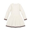 Hope & Henry Girls'  Long Sleeve Schoolgirl Cable Sweater Dress, Infant - 3 of 4