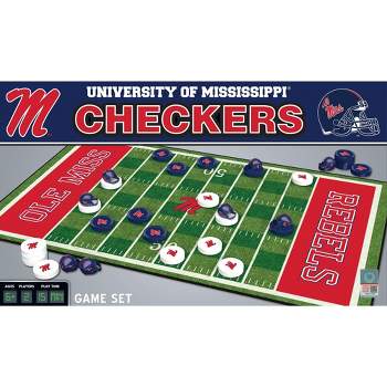 MasterPieces Officially licensed NCAA Ole Miss Rebels Checkers Board Game for Families and Kids ages 6 and Up