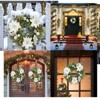16 Inch Artificial Wreath with Flower Berries and Pine Cones Ornaments for Door Wall Window Fireplace Decoration - 2 of 4