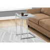 FONTOI C-shaped End Table, Side Table for Living Room Bedroom, Gray, 16"*26.5"*18.25" - 2 of 4