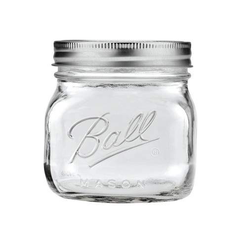 Ball 4ct 16oz Collection Elite Glass Mason Jar with Lid and Band - Wide Mouth - image 1 of 4