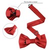 Allegra K Men's Business Causal Matching Pocket Squares Pre-Tied Bow Tie Sets - 2 of 4