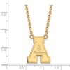 Black Bow Jewelry 10k Yellow Gold Appalachian State Mountaineers NCAA Necklace 18 Inch - 2 of 4