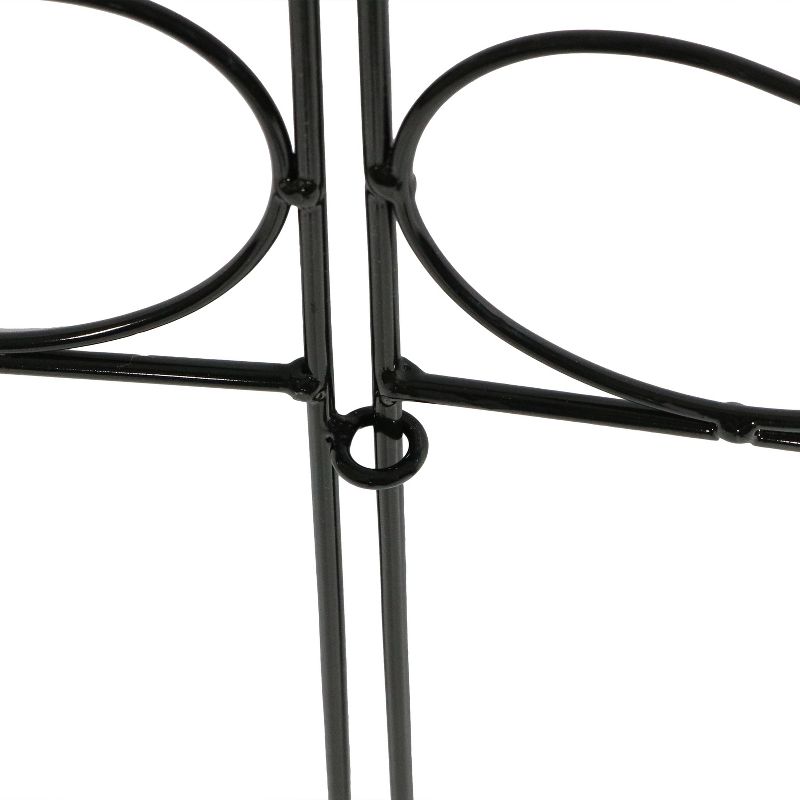 Sunnydaze Outdoor Lawn and Garden Metal Traditional Style Decorative Border Fence Panel Set - 10' - 5pk, 4 of 8