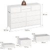 10-Drawer Dresser TV Stand for 55” TV, Versatile Storage Unit for Bedroom, Living Room, Hallway, and Entryway - 4 of 4