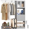 Aheaplus 20"-60" Closet System with Visualize Cabinet Door and Wooden Drawers - 3 of 4