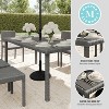 Martha Stewart Bedford 71" Indoor-Outdoor Patio Table with Engineered Wood Top in Rattan Wicker - 4 of 4