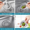 3Pcs stainless steel kitchen sink filter, 4.5 "wide side food trap basket for most drain outlets durable and easy to clean drain filter, basket filter - 2 of 4