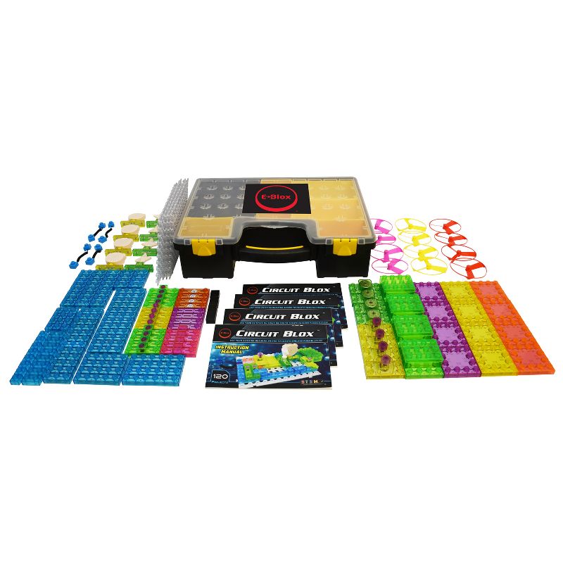 E-Blox Circuit Blox 120, Circuit Board Building Blocks Sets, Individual or Classroom, 1 of 3