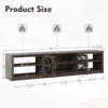 Farmhouse TV Stand with LED Light for 90 inch TV, Media Entertainment Center Console with Adujstable Shelf, Television Stands for Living Room - 3 of 4