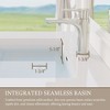 TUYOHW Floating Bathroom Vanity with Sink, Modern Wall-Mounted Bathroom Storage Vanity Cabinet with Resin Top Basin and Soft Close Drawers - 4 of 4