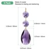 Unique Bargains Crystal Shiny Teardrop Octagonal Bead Pendants 5 Pcs - 3 of 4