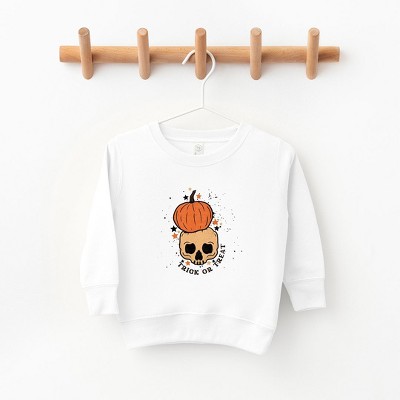 The Juniper Shop Trick Or Treat Skull Toddler Graphic Sweatshirt