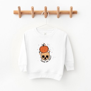 The Juniper Shop Trick Or Treat Skull Toddler Graphic Sweatshirt - 1 of 3