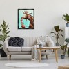 Stupell Industries Vintage Moose With Candlestick Telephone Ombre Background Floater Canvas Wall Art - 2 of 4