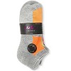 Memoi Women's 6 Pair Pack Sprinkle Top Half Cushioned Low Cut Socks Gray Multi One Size - 2 of 3