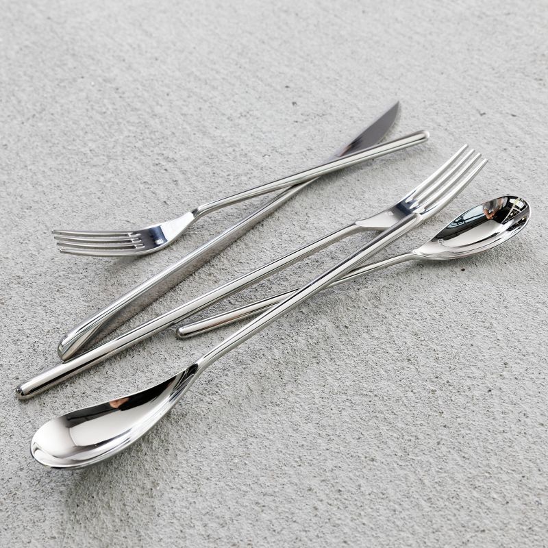 20pc Stainless Steel Dragonfly Silverware Set - Fortessa Tableware Solutions, 3 of 4