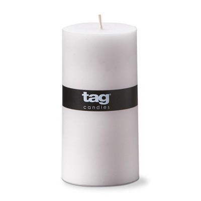 Tagltd Chapel 3x6 White Pillar Paraffin Wax Candle Unscented Drip-free ...