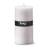 tagltd Chapel 3X6 White Pillar Paraffin Wax Candle Unscented Drip-Free Long Burning 85 Hours For Home Decor Wedding Parties Set of 3 - 2 of 4