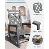 Coucheta Oversized Rocking Chair Set of 4 - HDPE All-Weather Rockers for Patio & Backyard (380lb Capacity) - 3 of 4