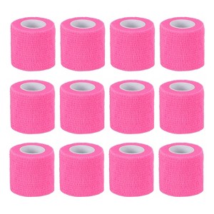 Unique Bargains Self-Adhesive Elastic Breathable Athletic Tapes 12 Rolls 2" x 177" - 1 of 4