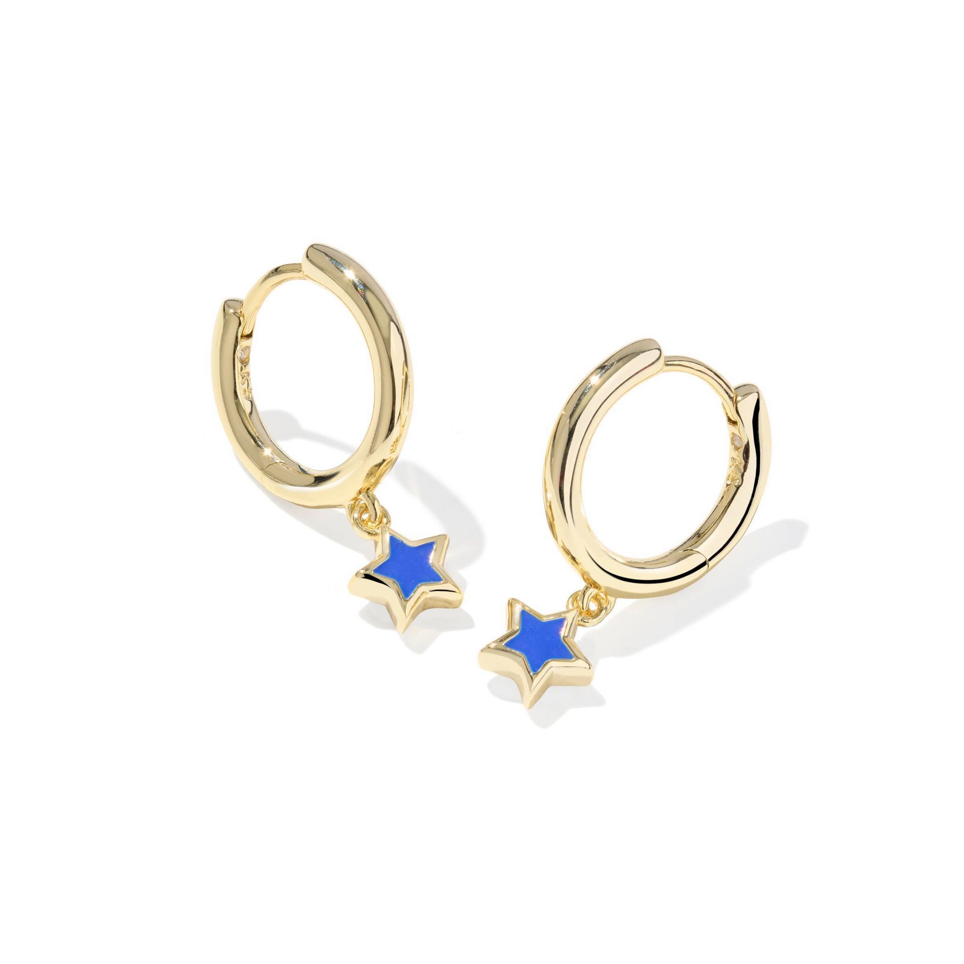 Kendra Scott Kayla Huggie Hoop Earrings - Gold/Blue