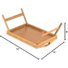 Attop Home-It Bed Table Tray with Folding Legs - Bamboo Breakfast Tray with Handles for Bed, Sofa, Eating and Laptops, Snacking and Working - 2 of 4