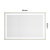 Sapphtopaz Bathroom Wall Mirror,Vanity Mirror with Metal Frame, Wall Mounted Bathroom Mirrors Anti-Fog for Over Sink,Bedroom,Entryway,Living Room - 4 of 4