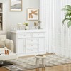 FUFU&GAGA White Modern Practical Changing Table Baby Top Upholstered Dressing Table with Edge Protection - 2 of 4