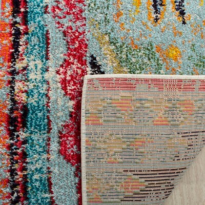 Boho-Chic Monaco Multicolor Reversible Runner Rug - 2'2" x 10'