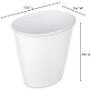 LunaLulinlk White 1.5 Gallon Oval Basin Trash Can 4-Pack, Plastic - 2 of 4