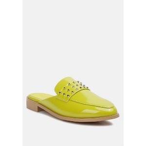 Yashta Patent Studded Flat Mules - 1 of 4