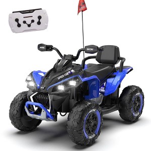 Lomsoe 24V Kids Ride On Electric XXXL ATV W/parents Control,Four-wheel shock absorber,English storytelling function,Music,Lights - 1 of 1