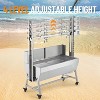 132 LBS Roaster Spit Rotisserie BBQ Grill Pig Lamb Chicken Roaster 44" With Wheels - 4 of 4