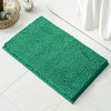Home Mart Goods Large 2 Piece Set Hunter Green Soft Cozy Plush Chenille Bath Mat Bathroom Rug - 3 of 4