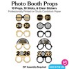 Big Dot of Happiness Disco New Year Glasses - Paper Card Stock Groovy 2026 NYE Party Photo Booth Props Kit - 10 Count - 4 of 4