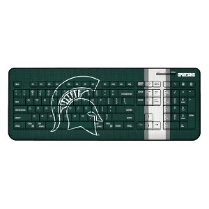 Keyscaper NCAA Big Ten Universities Stripe Wireless USB Keyboard - 1 of 4