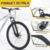 29 Inch Mountain Bike, Steel Frame Single-speed Trail Commuter City Mountain Bike with Front and Rear Double Disc Brakes & Suspension Fork - 3 of 4