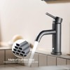 Kumasinova Bathroom Faucet,Single Hole Bathroom Sink Faucet with Brass Handle,Valve,Aerator,1.2 GPM Vanity Faucet for Most Sinks - 4 of 4