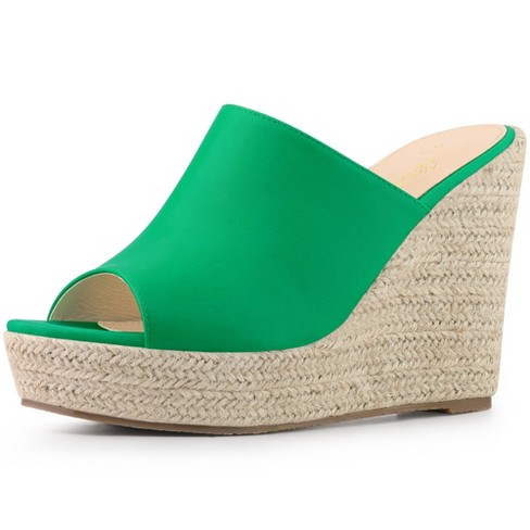 Wedge heel hotsell slide sandals