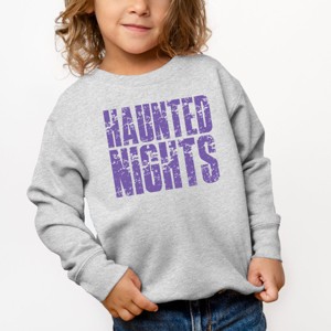 Haunted Nights Block Distressed - Toddler Graphic Sweatshirt - 1 of 4