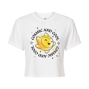 Women's - Disney - Cosmic Cool Star Cropped Graphic T-Shirt - 1 of 4