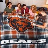 NFL Chicago Bears Plaid Oversized Ultra Cozy Throw Blanket - 3 of 3
