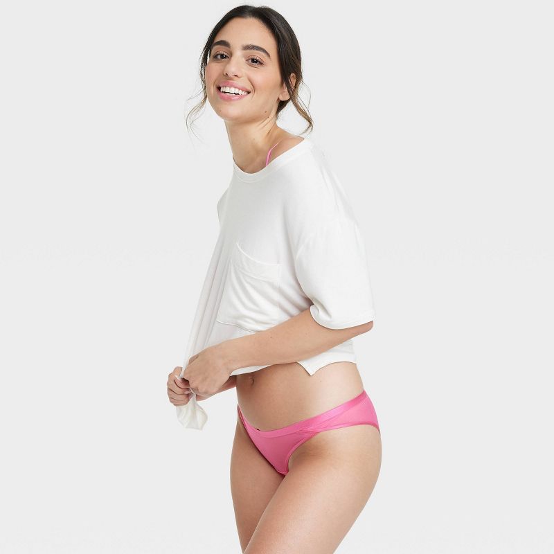Women's Layered Mesh Cheeky Underwear - Auden™ Pink, 4 of 8