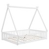 YOOCOZZ Full Size Tent-shaped Bed with Safety Guardrails and Door - 4 of 4