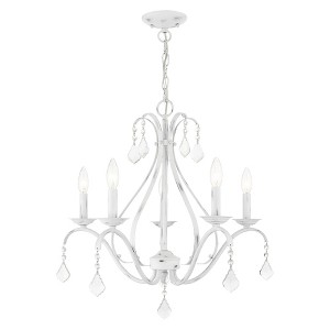 Livex Lighting Caterina 5 - Light Chandelier in  Antique White - 1 of 2